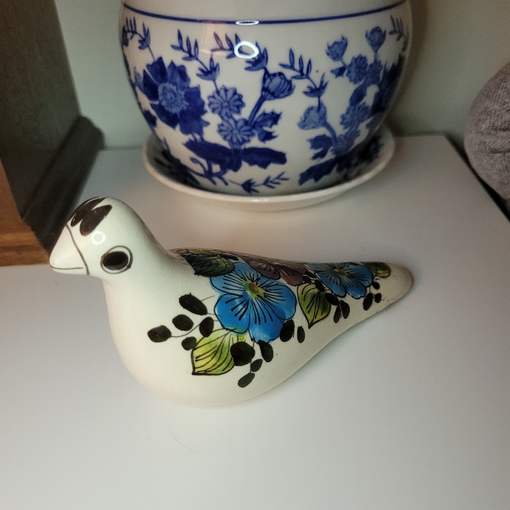 Tonala Bird Handpainted Florals
